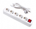 Multifunction White European 250V 10A 16A 3m 5m 3/4/5 Jack German Russia Korea Power Strip EU Extension Outlet Switch Socket